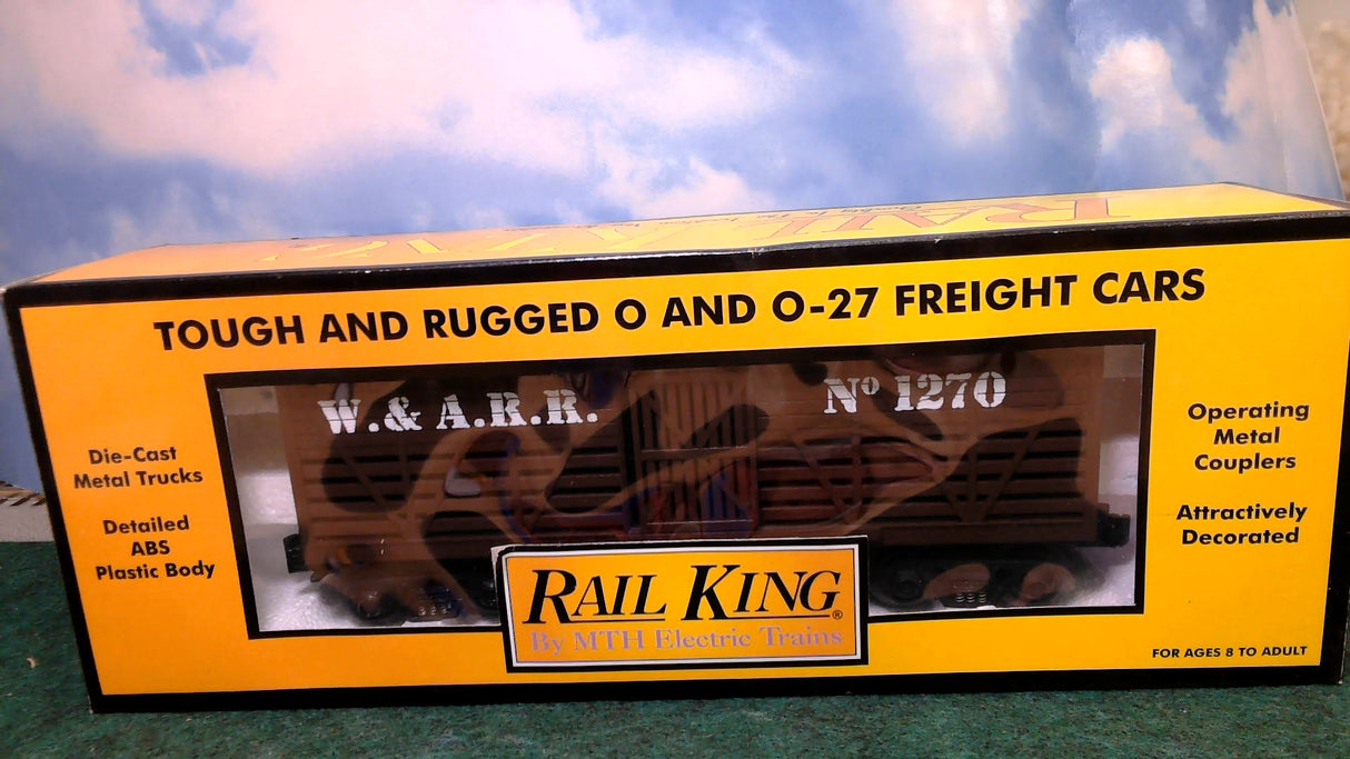 MTH Railking: 30-7114 W.A.R.R. 19th Century Stock Car