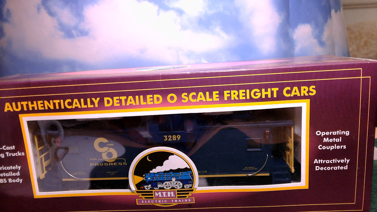 MTH Chesapeake & Ohio O Scale Extended Vision Caboose MT-9102L