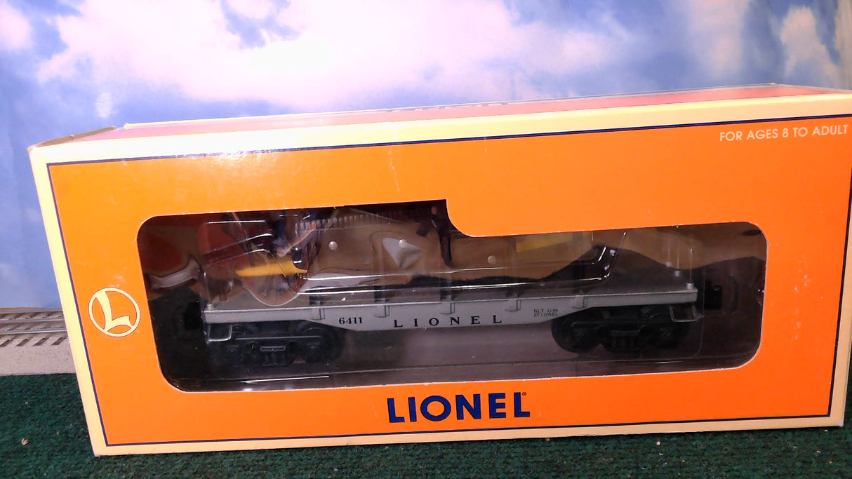 Lionel 6-19430 AT&SF Flatcar with Beechcraft Bonanza