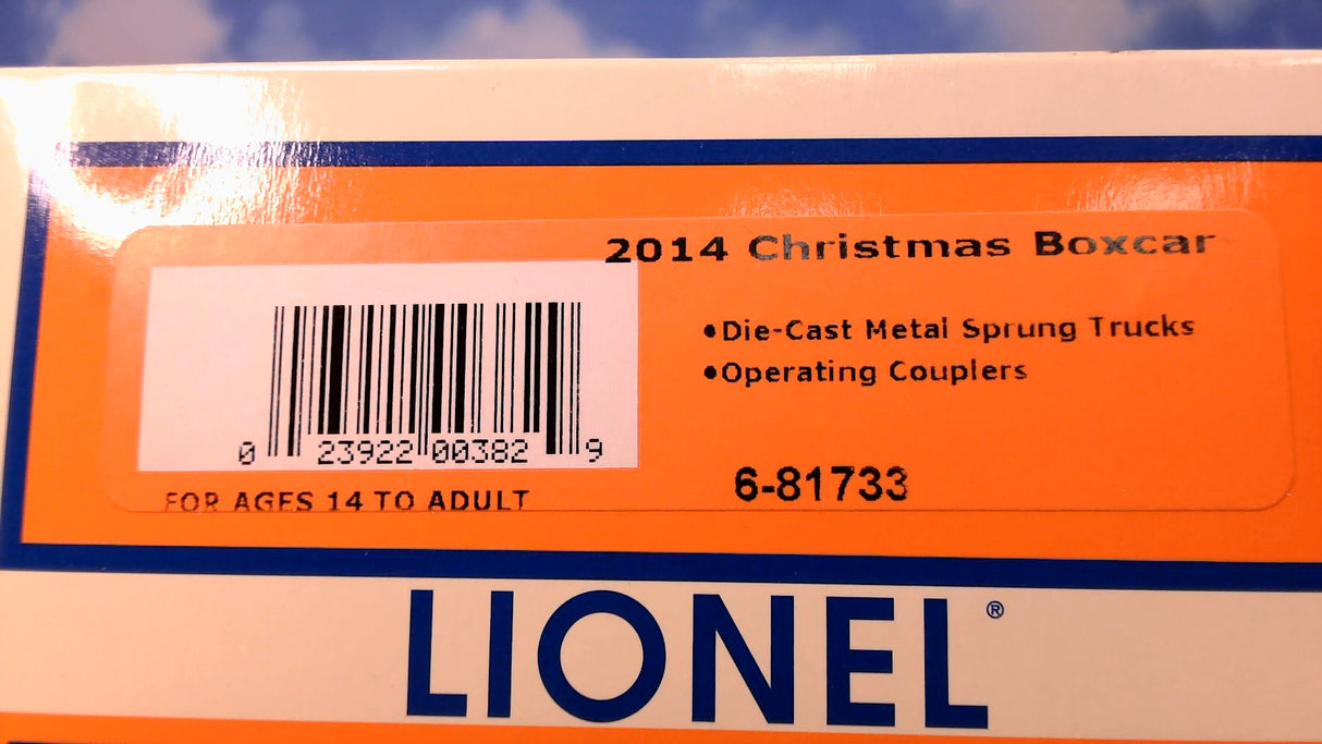 Lionel 6-81733 2014 Christmas Boxcar
