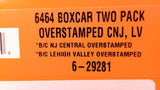 Lionel 6-29281 6464 Boxcar 2-Pack Conrail Overstamped CNJ/LV