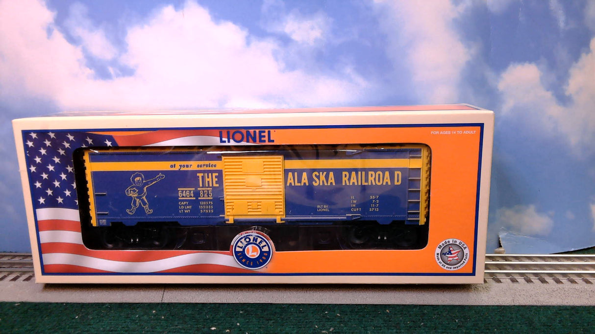 Lionel 2101380B Alaska 6464-825 Reverse Boxcar BLUE BODY