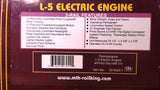 MTH 20-5543-1 Pennsylvania Railroad L-5 Electric w/PS-2