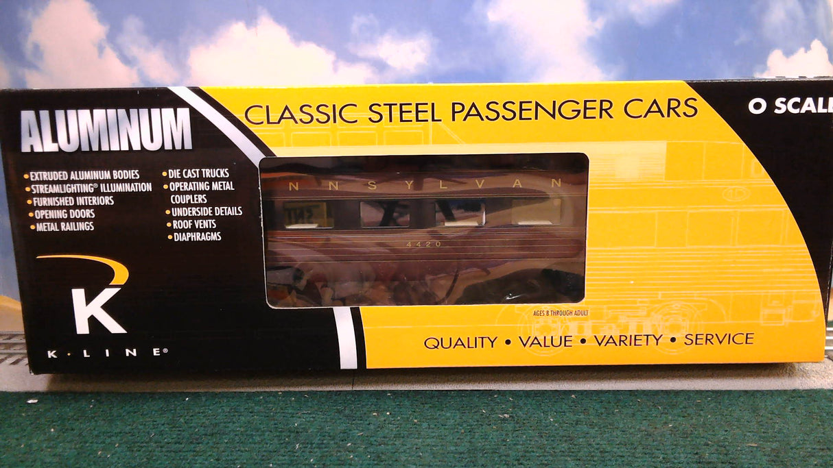 K-Line K4680-14420 PRR Fleet Of Modernism DINER #4420 15" Aluminum Passenger Car (Copy) (Copy)