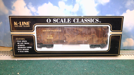 K-Line K763- 2111 Union Pacific O Scale Classic Stock Car