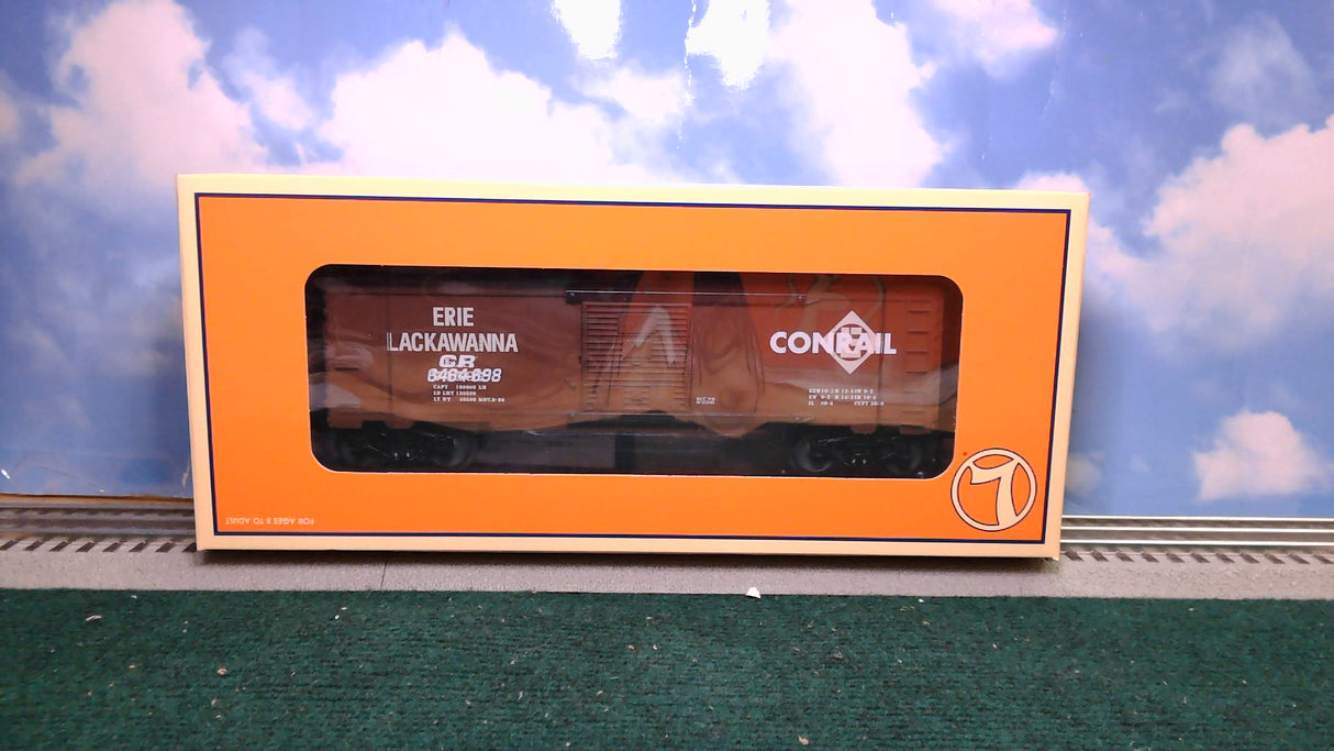 Lionel LNL6-21756 6464 Over Stamped Boxcar Set Erie Lackawanna-Conrail, Conrail-Penn Central