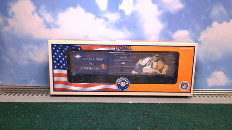 Lionel LNL6-58031 2018 Knights of Columbus Keep Christ in Christmas Boxcar