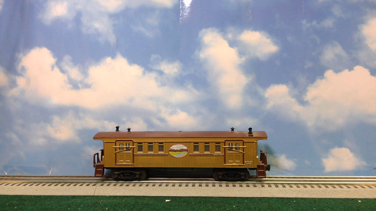 Lionel LNL6-8004 American Standard 4-4-0 Wood Burning Steam Locomotive & Tender & Passenger Cars Rock Island & Peoria
