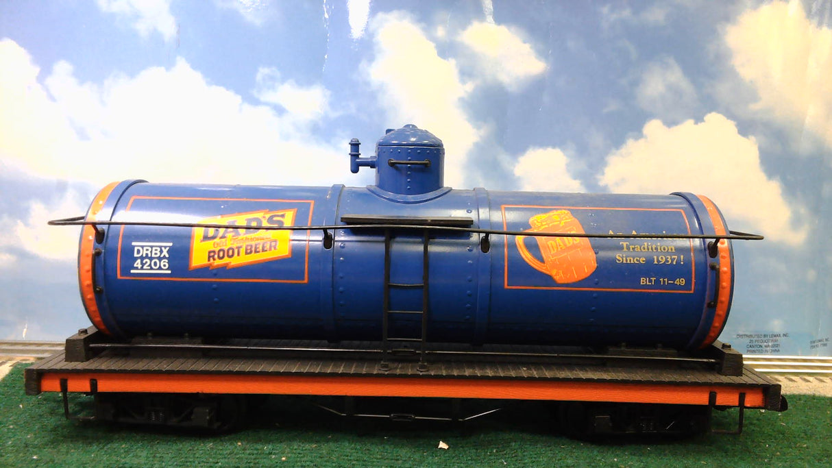 BACHMANN BIG HAULERS #93433 SINGLE DOME TANK CAR DAD'S ROOTBEER