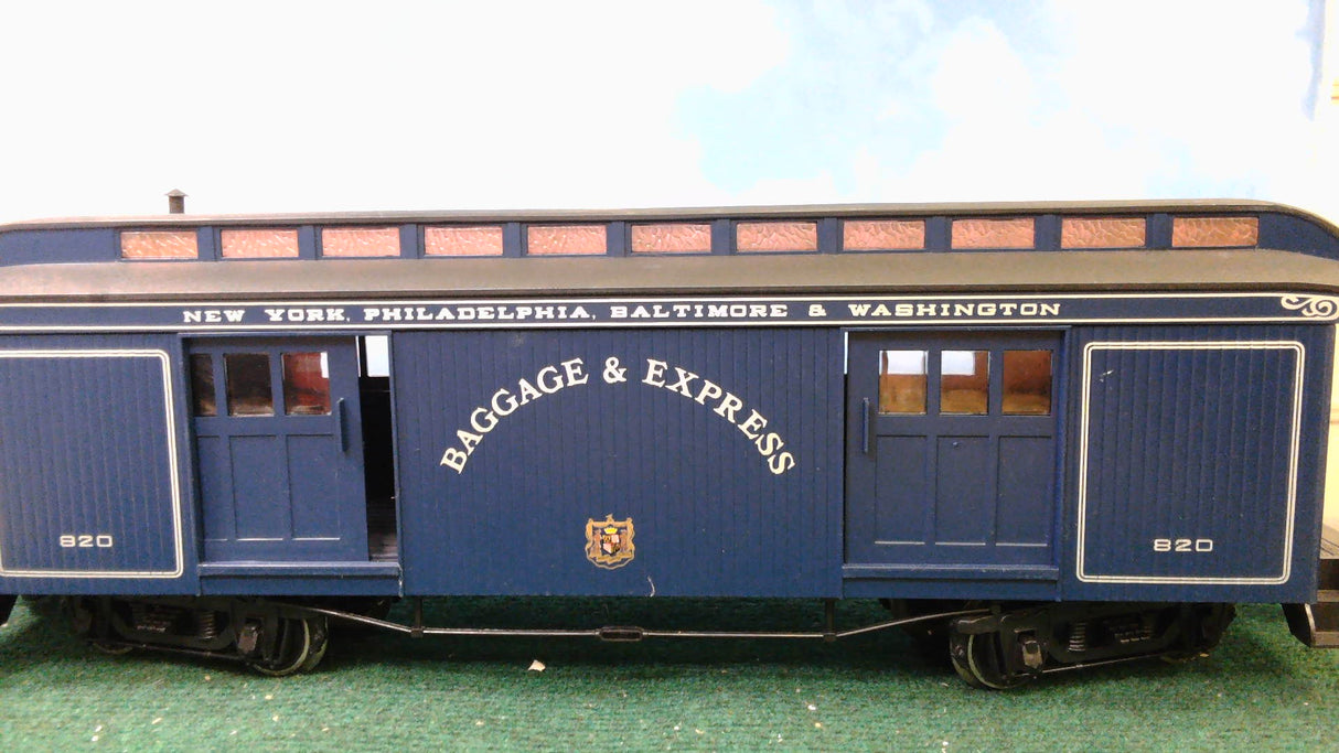 BACHMANN BIG HAULERS #97443 G-GAUGE FULL BAGGAGE CAR BALTIMORE & OHIO