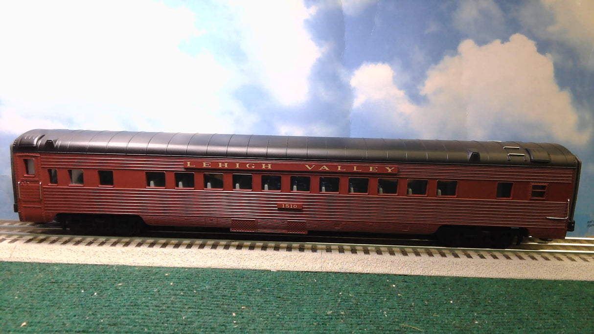 MTH 70' SCALE LEHIGH VALLEY STREAMLINED PASSENGER CAR SET 20-6527