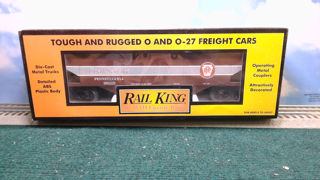 MTH 30-75187 RAILKING PENNSYLVANIA HOPPER CAR W/COAL LOAD