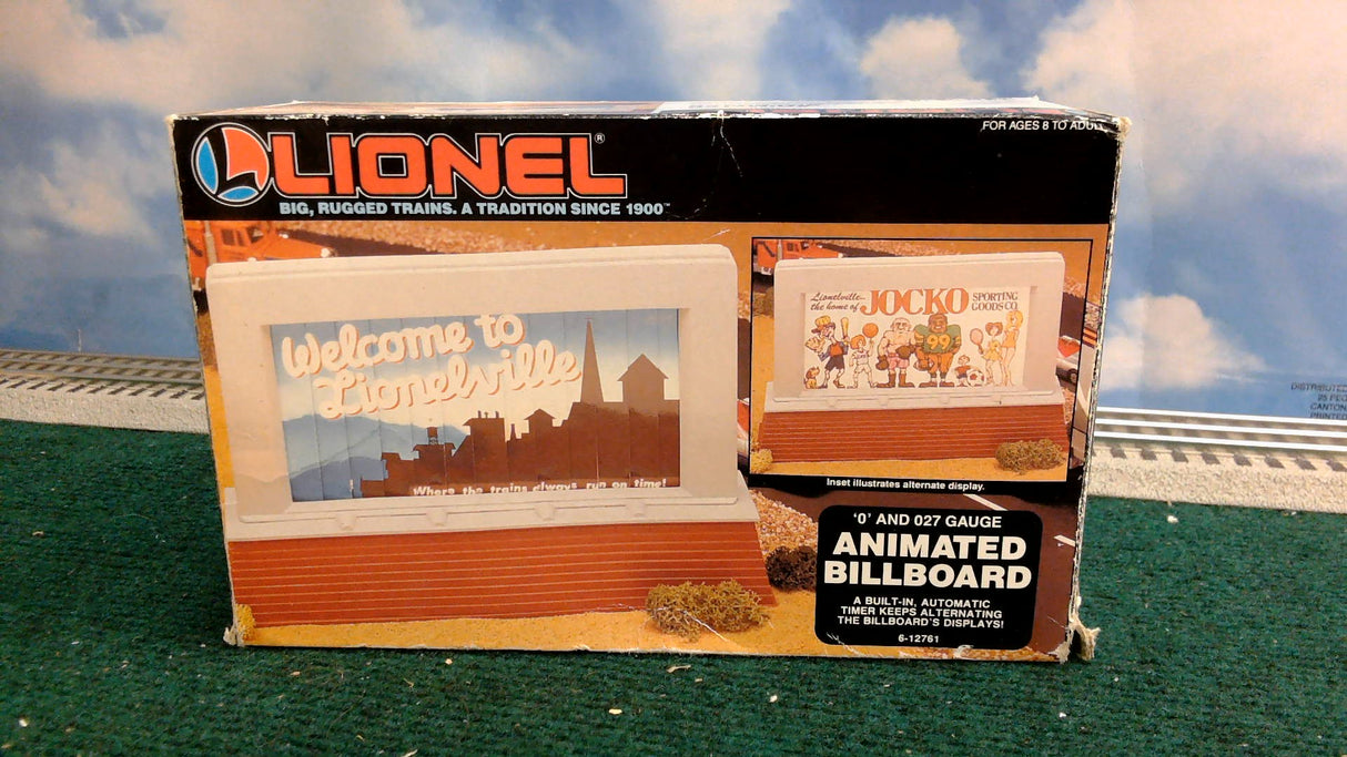 Lionel 6-12761 "o" and 027 Gauge Animated Billboard