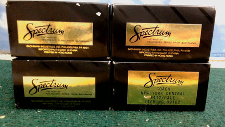 Bachman Spectrum New York Central Cars 89106, 89103, 89101, 89102