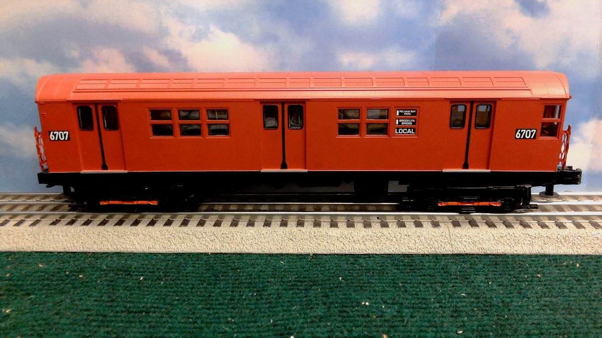 MTH 30-2392-0 Redbird R-17 4-Car Subway Set with Loco-Sound