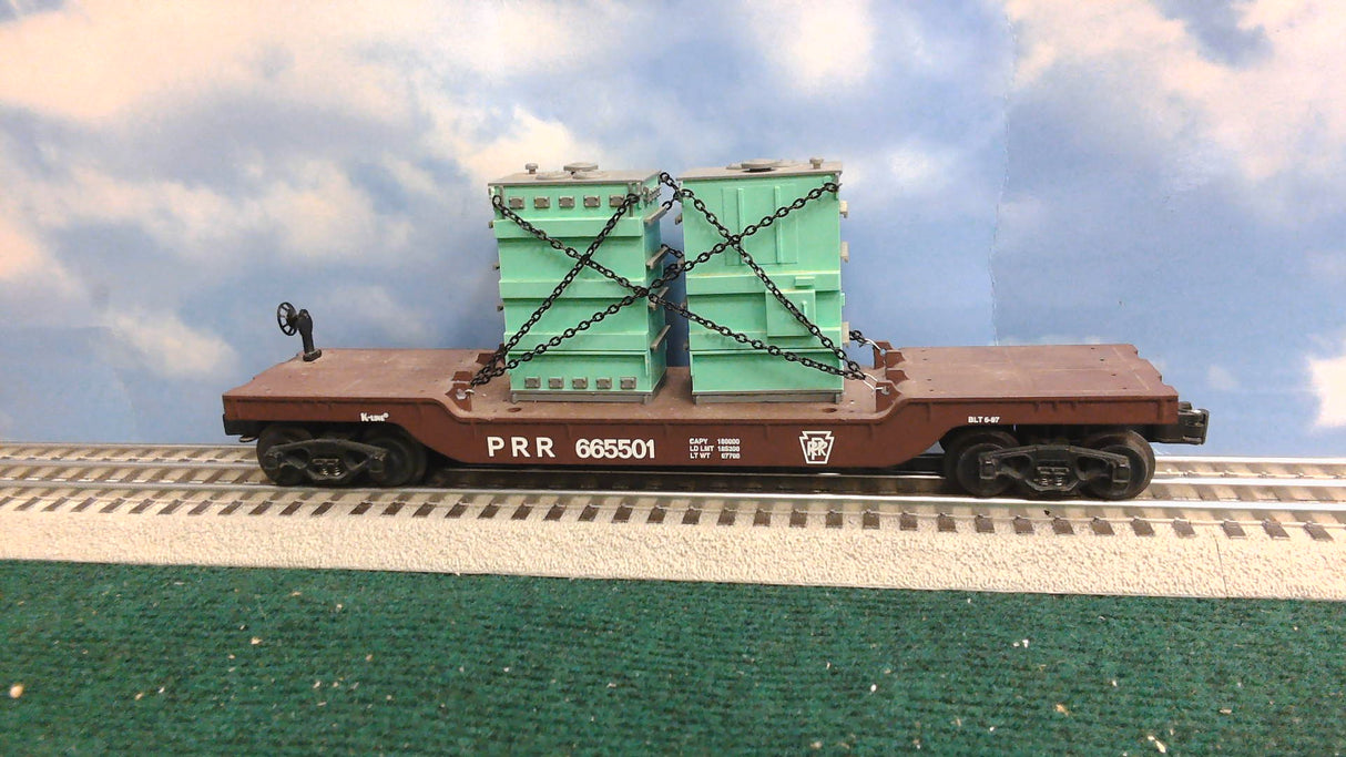 K-Line K-665501 Classic Depressed Center Flat Car with 2 Transformers
