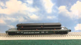 ATLAS BRITISH COLUMBIA RAILWAY FLAT CAR WITH PIPES