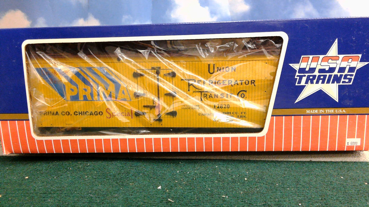 USA TRAINS 16035 PRIMA BREWING REEFER CAR