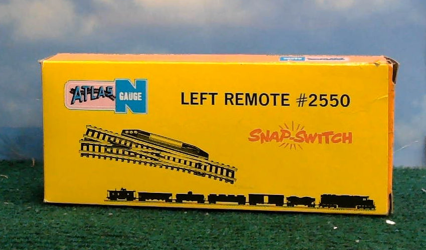 ATLAS N-GAUGE LEFT REMOTE SWITCH TRACK #2550