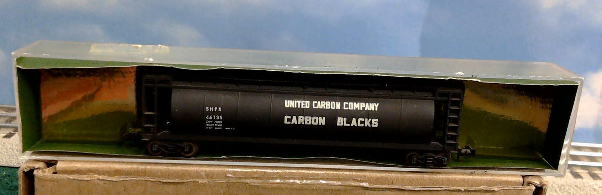 AURORA POSTAGE STAMP TRAINS 4866 60' CENTER FLOW CAR UNITED CARBON