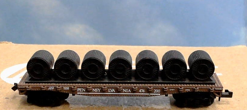 Model Power 4042 N Scale PRR Train Flat Car
