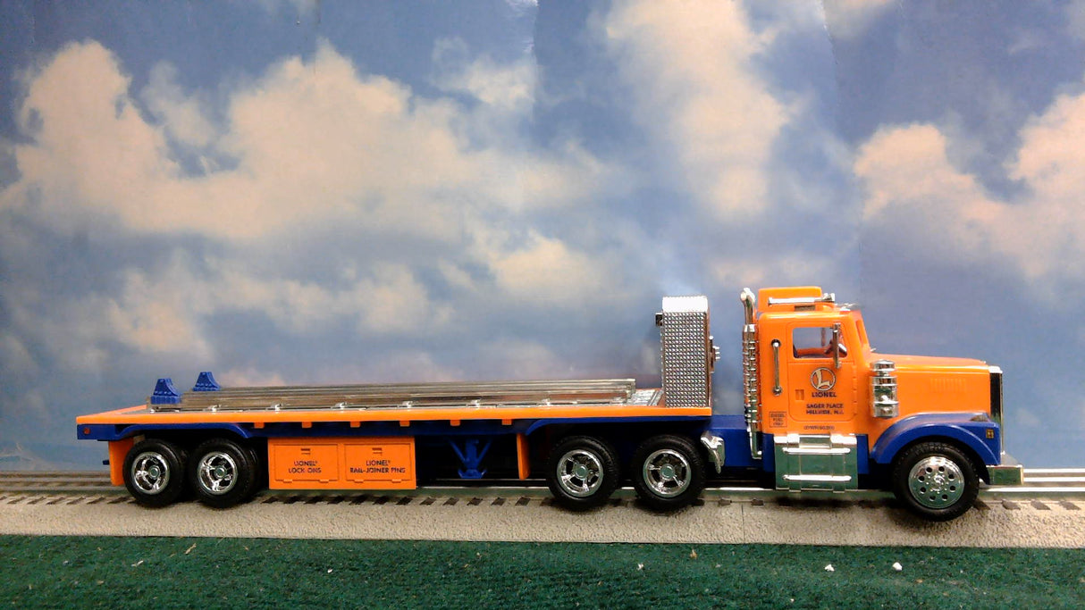 Lionel Flatbed Toy Truck with Operating Lights-Sound and 3-Dome Tank Car