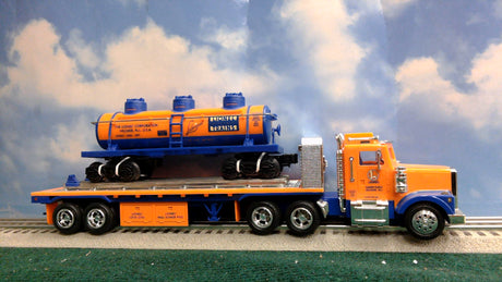 Lionel Flatbed Toy Truck with Operating Lights-Sound and 3-Dome Tank Car