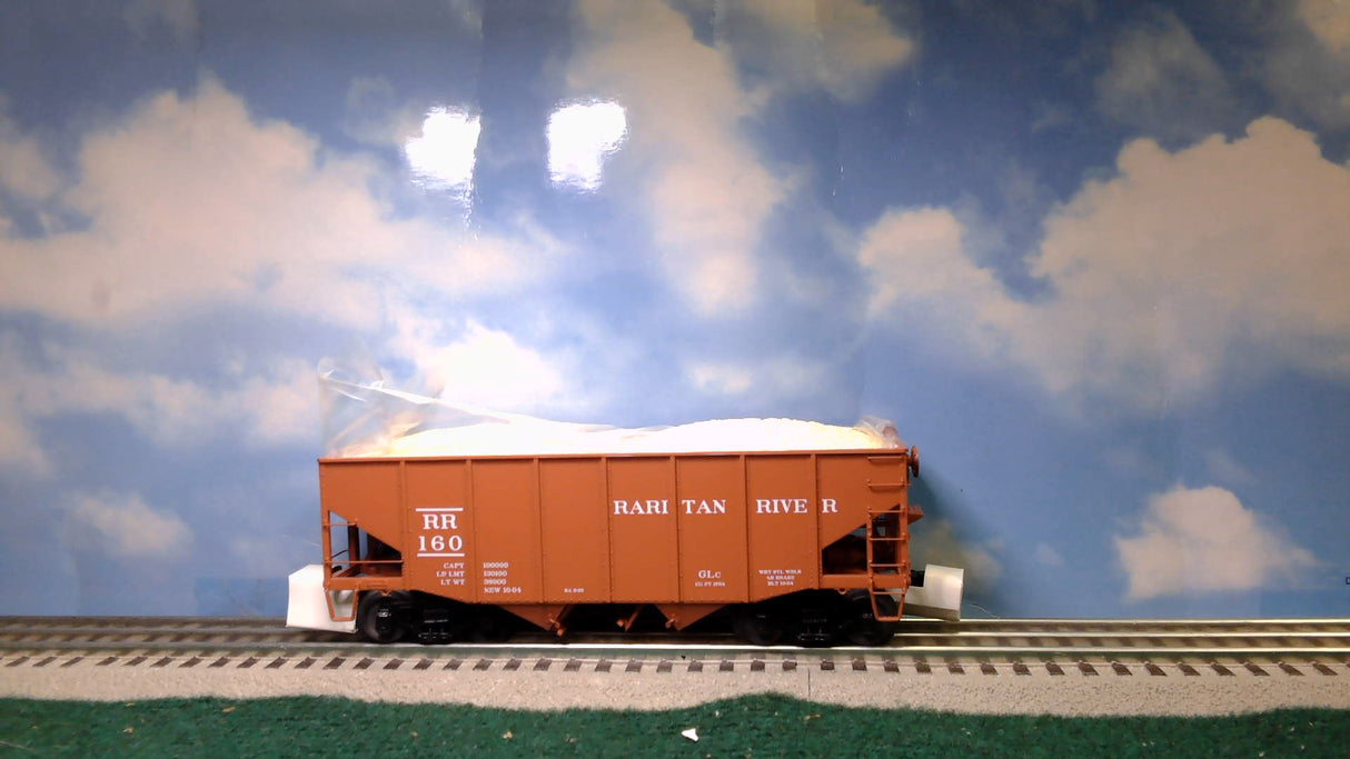 MTH 20-92424 RARITAN RIVER 2-BAY FISH BELLY HOPPER CAR W/COAL LOAD 6-CAR SET