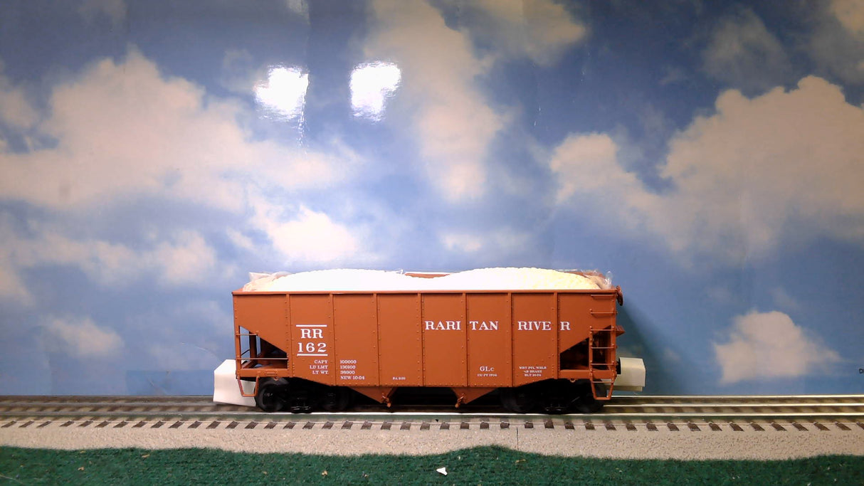 MTH 20-92424 RARITAN RIVER 2-BAY FISH BELLY HOPPER CAR W/COAL LOAD 6-CAR SET