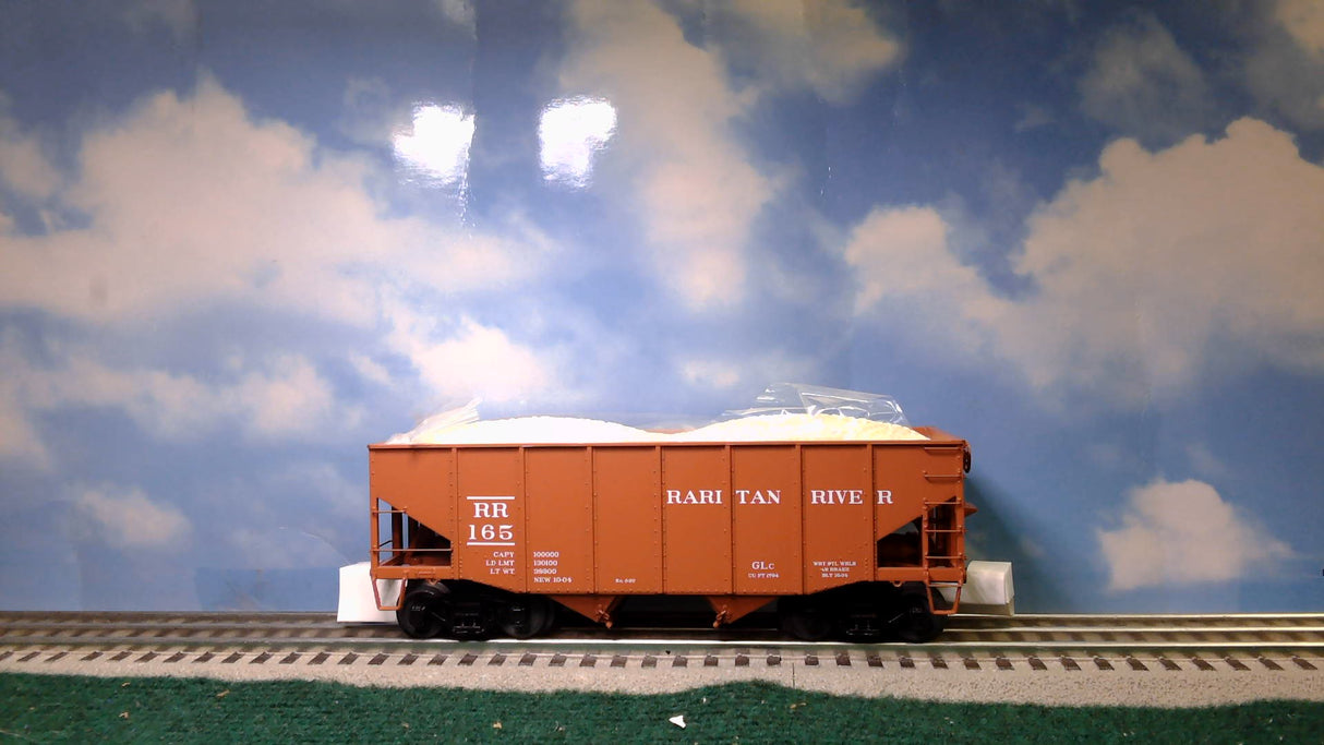 MTH 20-92424 RARITAN RIVER 2-BAY FISH BELLY HOPPER CAR W/COAL LOAD 6-CAR SET