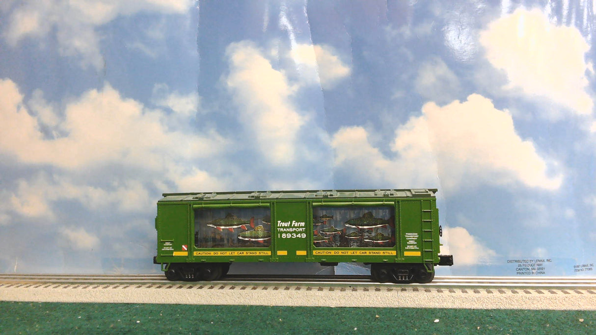 MTH RAILKING 30-79144 TROUT FARM TRANSPORT OPERATING AQUARIUM CAR