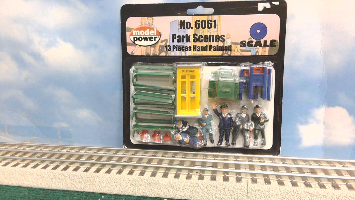 MODEL POWER 6061 O SCALE PARK SCENES