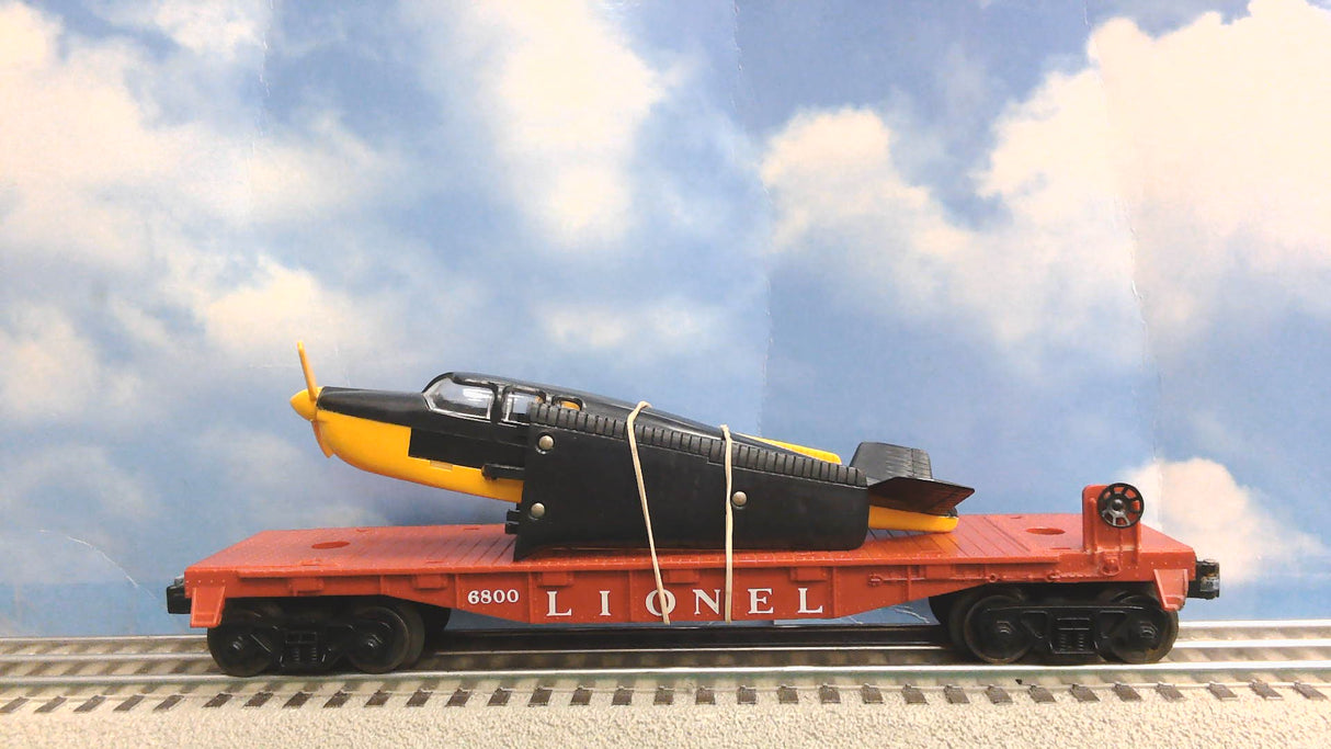 Lionel #6800 Flat Car with Airplane O27