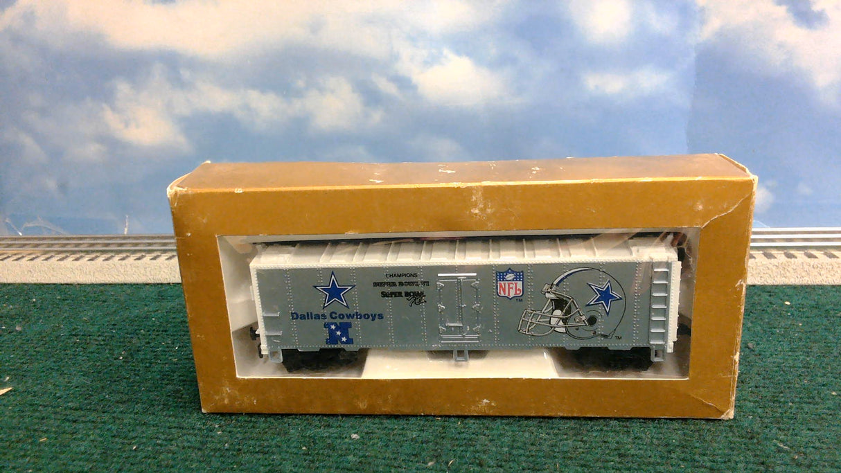 Mantua NFL SUPER BOWL EXPRESS Set Complete Engine Caboose Train Car HO Scale