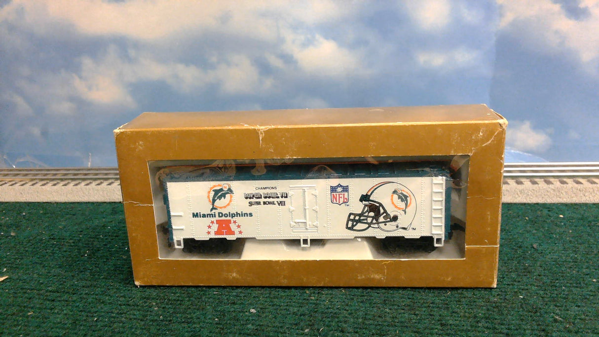 Mantua NFL SUPER BOWL EXPRESS Set Complete Engine Caboose Train Car HO Scale