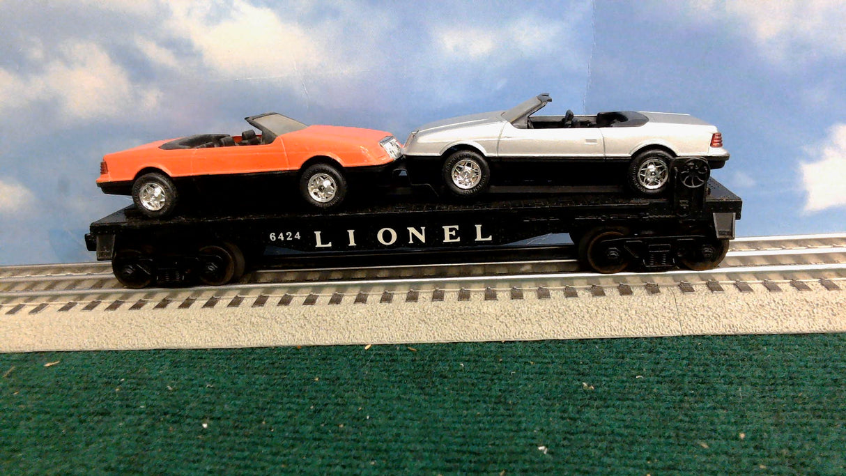 Lionel 6424 Lionel Flat Car with Two Cars