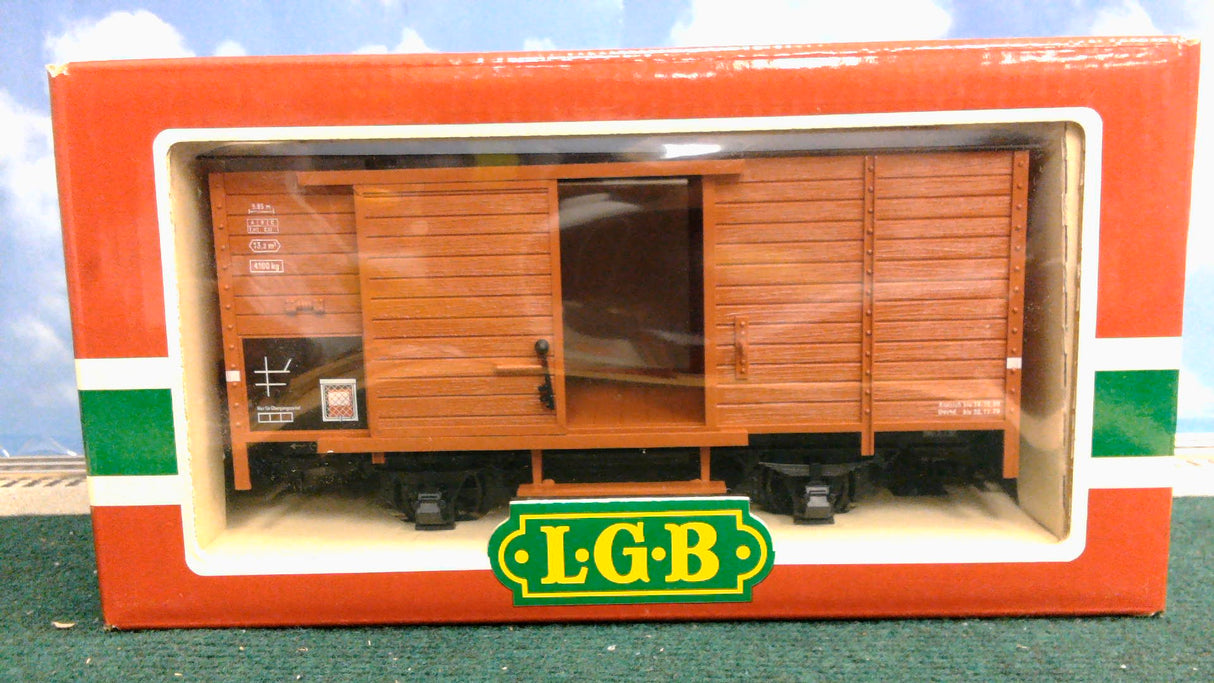 LGB 4035 G Covered DB Freight Wagon