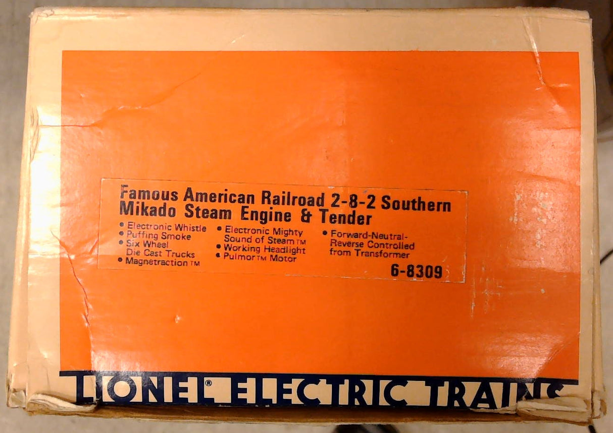 Lionel 6-8309 Famous American Railroad Southern Mikado Steam Engine and Tender