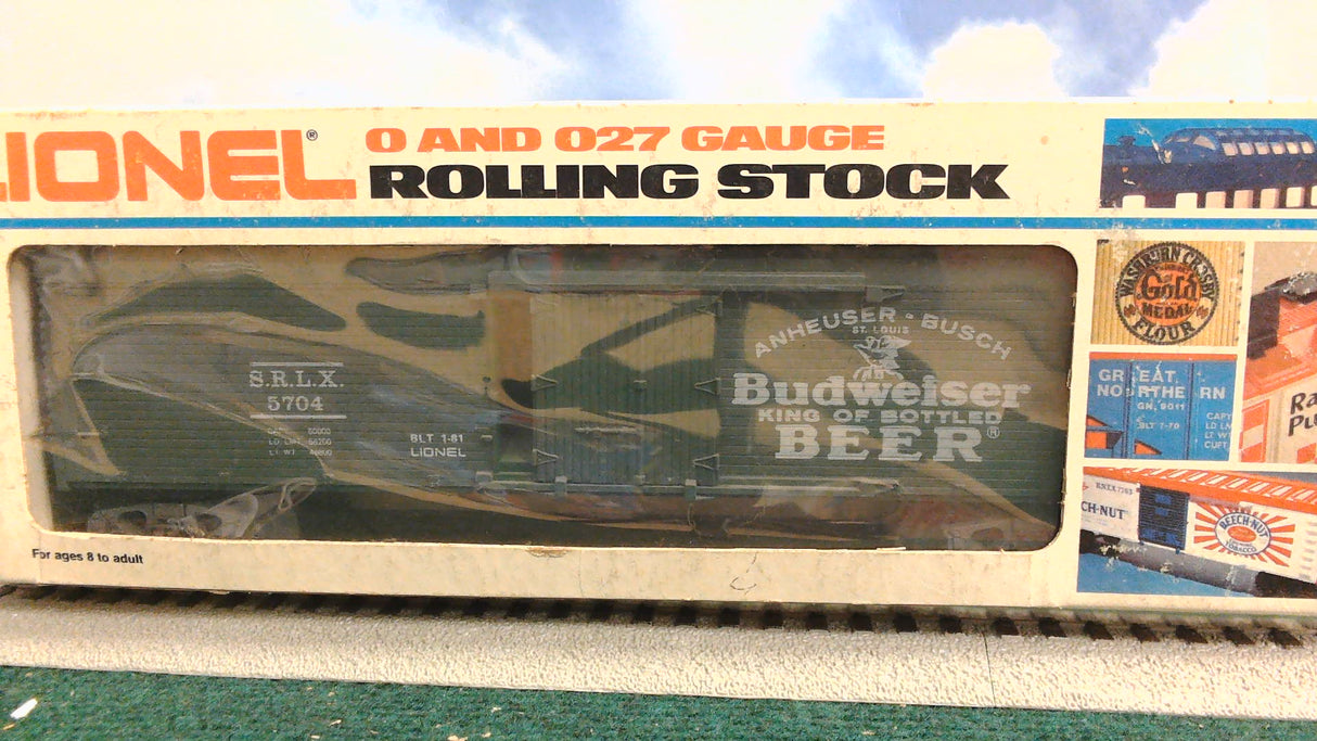 LIONEL 6-5704 BUDWEISER REEFER