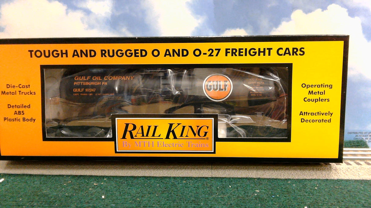 MTH RAILKING 30-7059 GULF MODERN TANK CAR SET OF 3