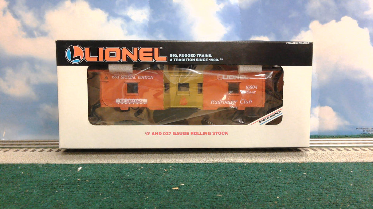LIONEL 6-16804 1991 RAILROAD CLUB BAY WINDOW CABOOSE