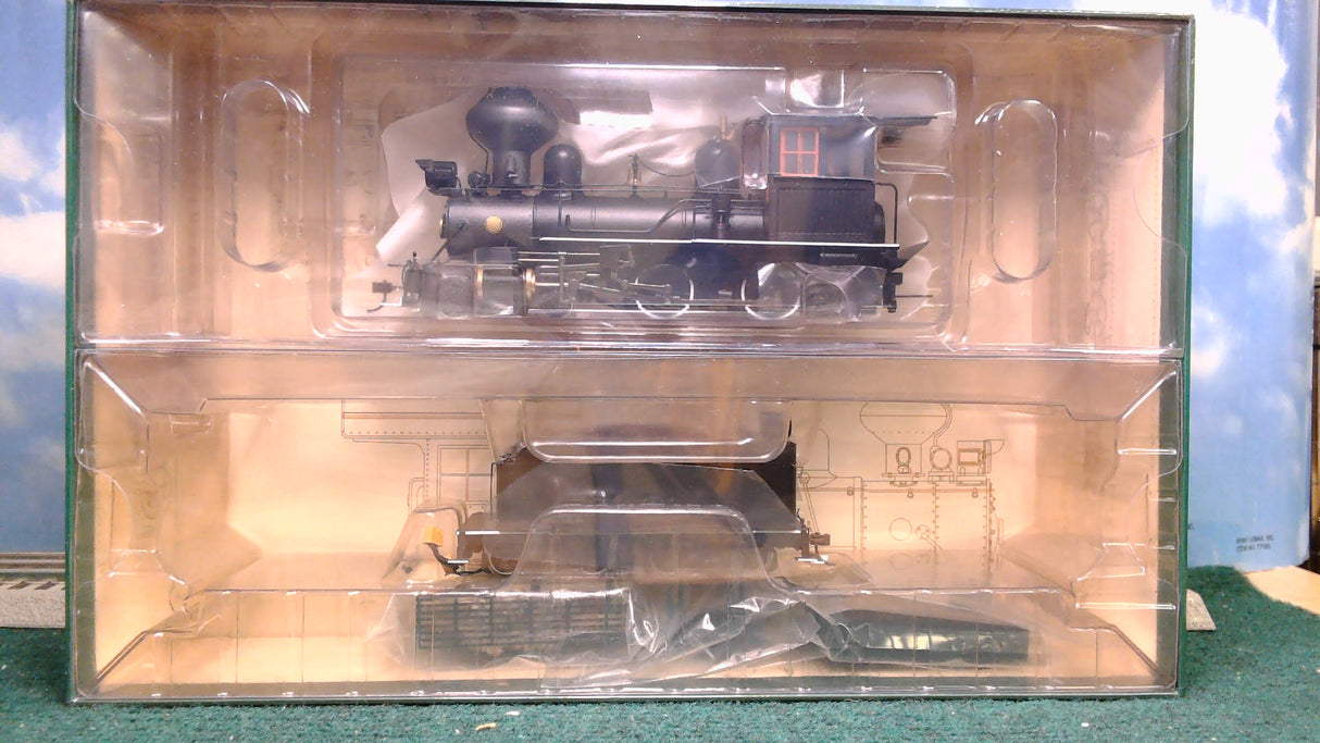BACHMANN SPECTRUM 28322 ON30 MODERN 4-4-0 AMERICAN OUTSIDE FRAME STEAM LOCO (DCC) PAINTED UNLETTERED W/STEEL CAB AND FOOT BOARD 1920'S