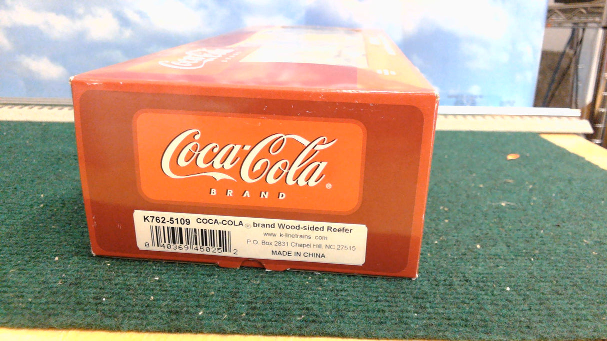 K-LINE K762-5109 COCA-COLA BRAND WOOD-SIDED REEFER