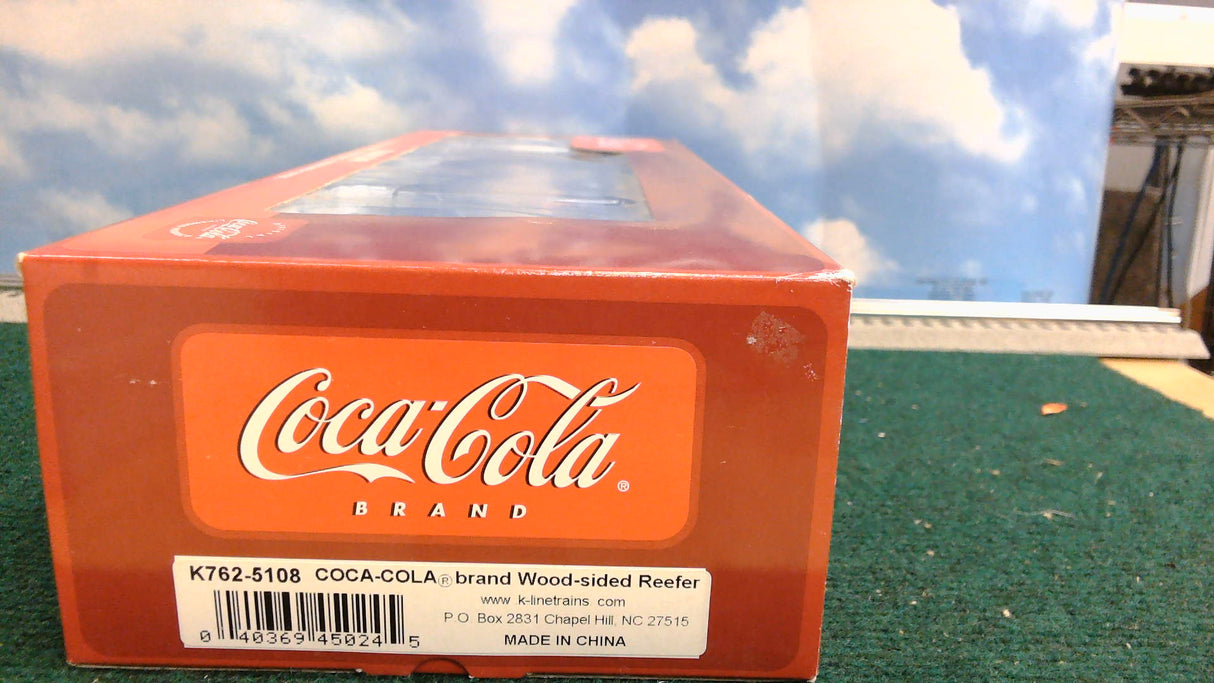 K-LINE K732-5108 COCA-COLA BRAND WOOD-SIDED REEFER