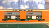 Lionel 6-52041 O Gauge LOTS 1994 Burlington Northern TTUX Flat Car with Trailers