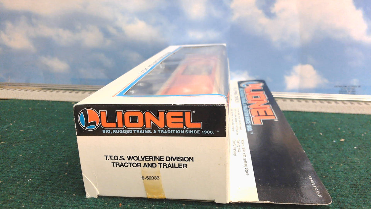 LIONEL 6-52040 T.T.O.S. FLATCAR WITH TRACTOR AND TRAILER