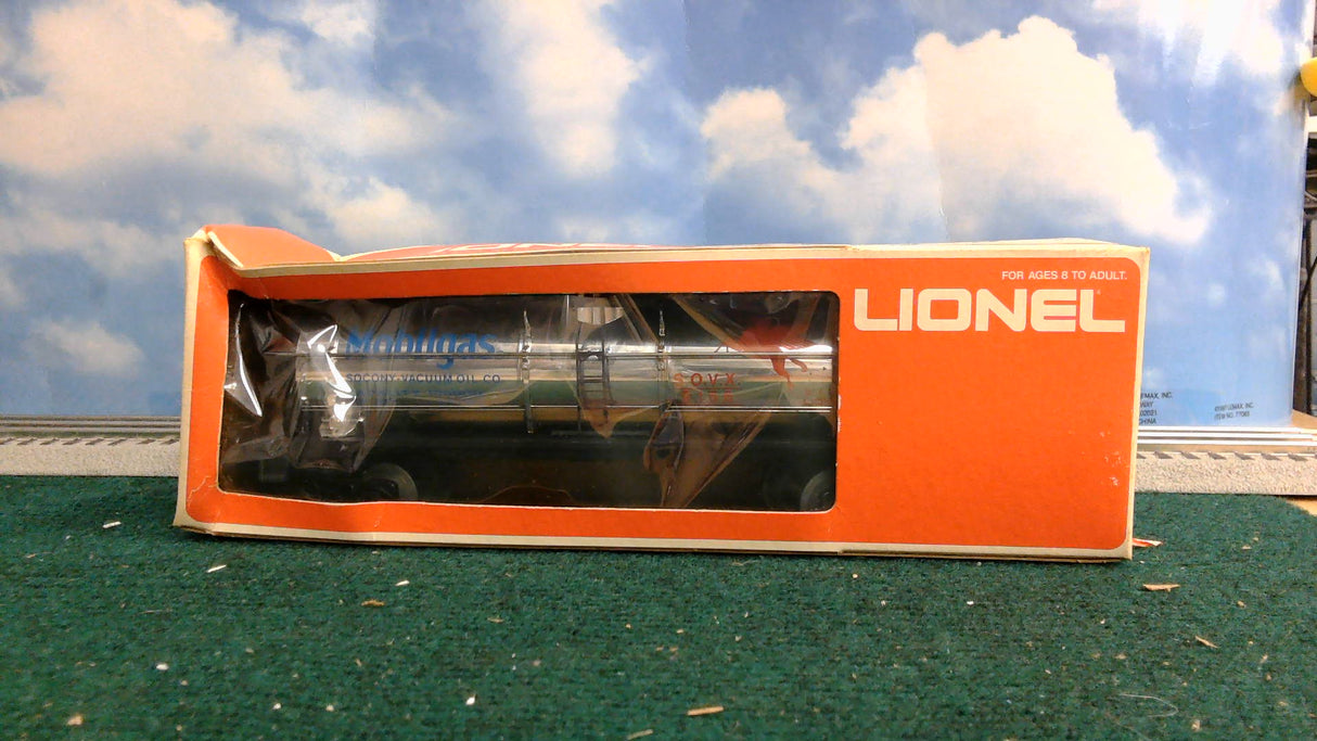 LIONEL 6-9156 MOBILGAS PLATED TANK CAR
