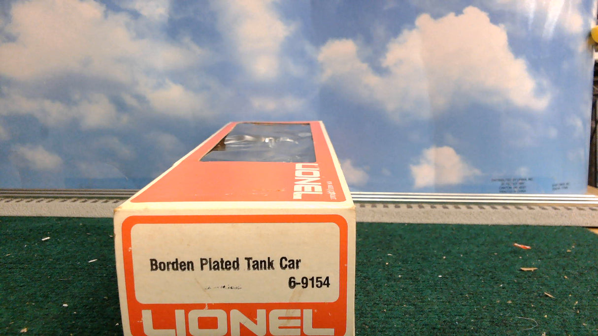 LIONEL 6-9154 BORDEN PLATED TANK CAR