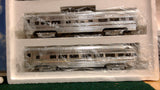 MTH MT-6016 SANTA FE PLATED ALUMINUM CAR PASSENGER SET