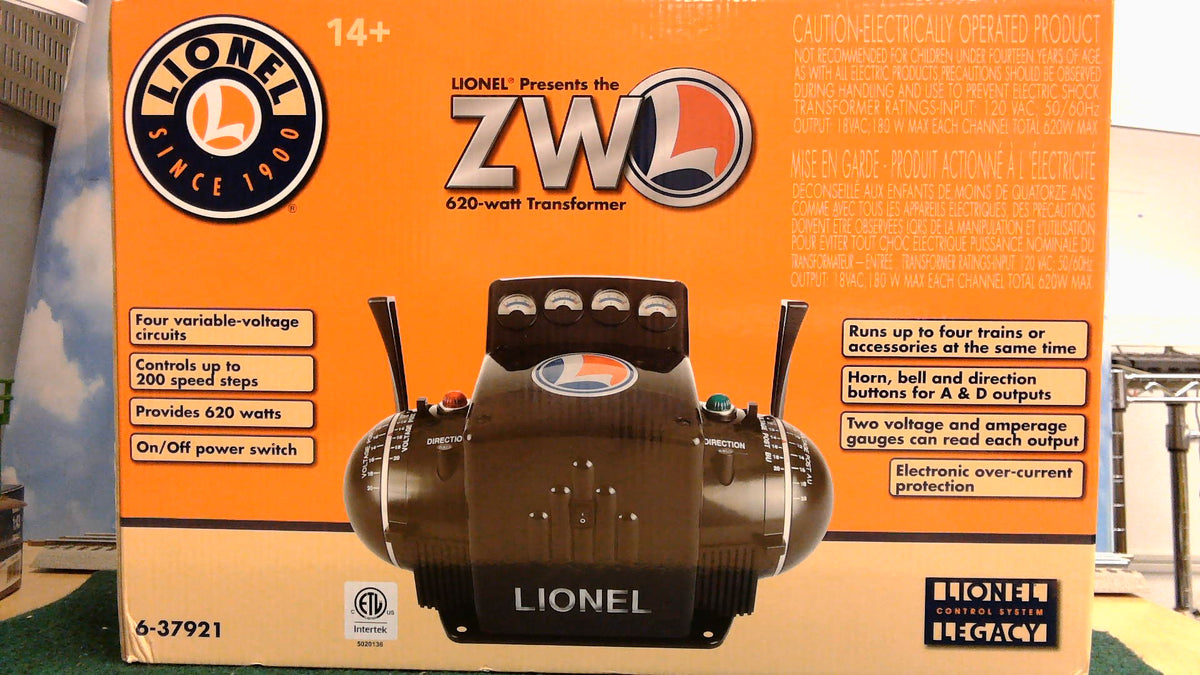 LIONEL 6-37921 ZW-L 620-WATT TRANSFORMER